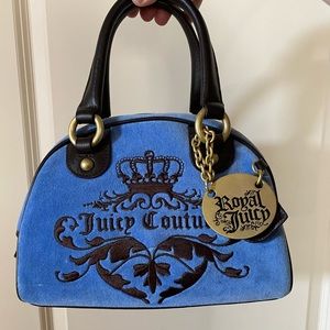 Juicy Couture Blue Bowler Bag Purse